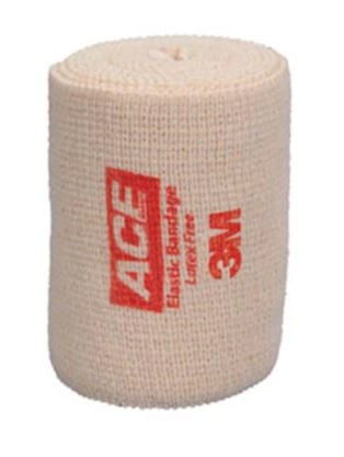 ACE Stretch Bandage Elastic, 3" x 5 yd, Beige, Non-Sterile, 10/Box