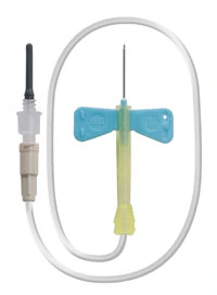 BD Vacutainer Safety-Lok Blood Collection Set, 25G x 3/4" Winged, 7" Tubing, with Luer Adapter, 50/Box