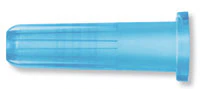 BD Syringe Tip Cap, Luer-Lok, Sterile, Blue, 200/Box, 305819