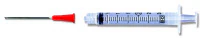 BD Luer-Lok Blunt Fill Syringe/Needle, 18G x 1-1/2", 3mL, Pink, Sterile, 100/Box