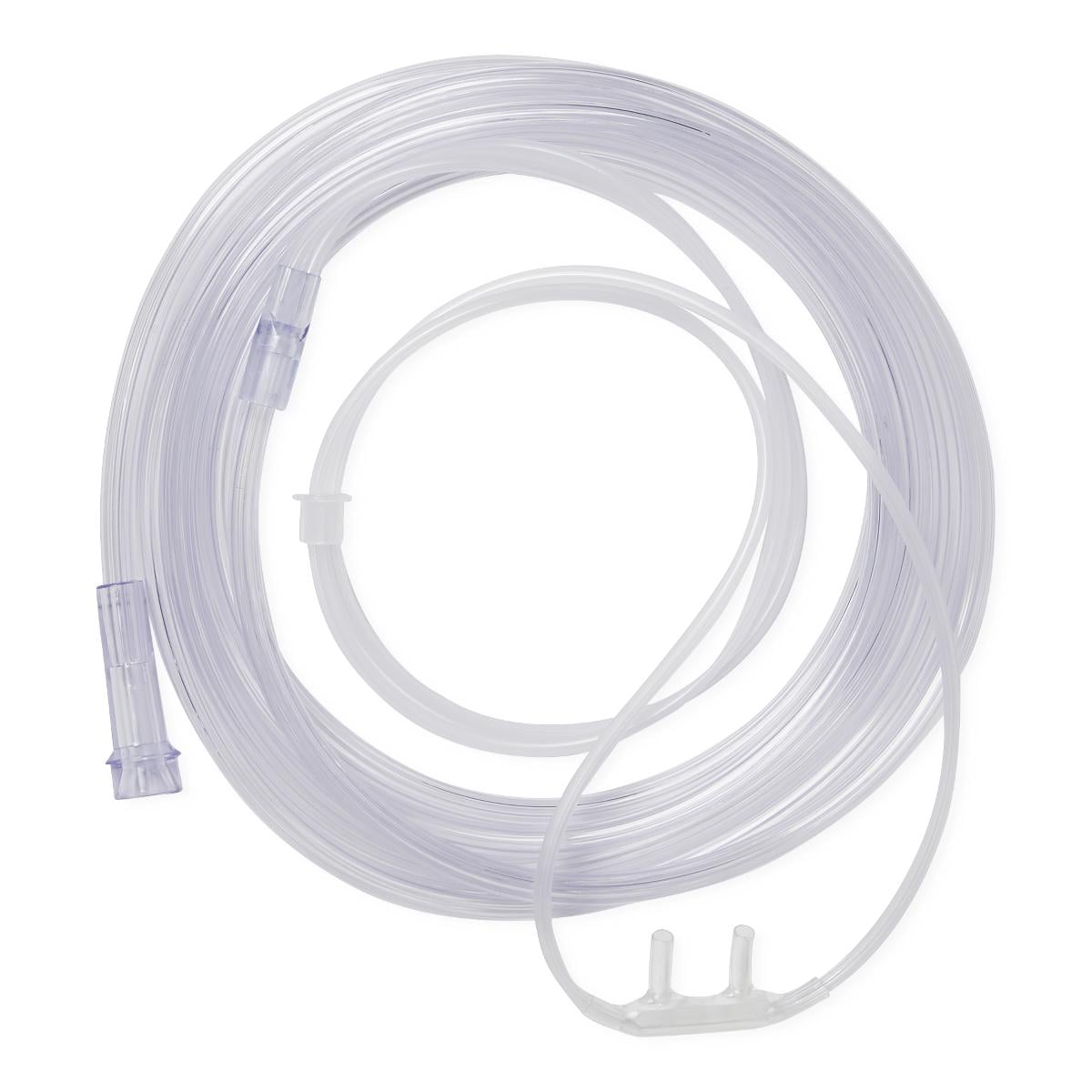 Medline Soft-Touch Oxygen Cannula, Adult, Nasal, 7 ft Tubing, Non-Flared Prongs, 50/Case, HCS4514