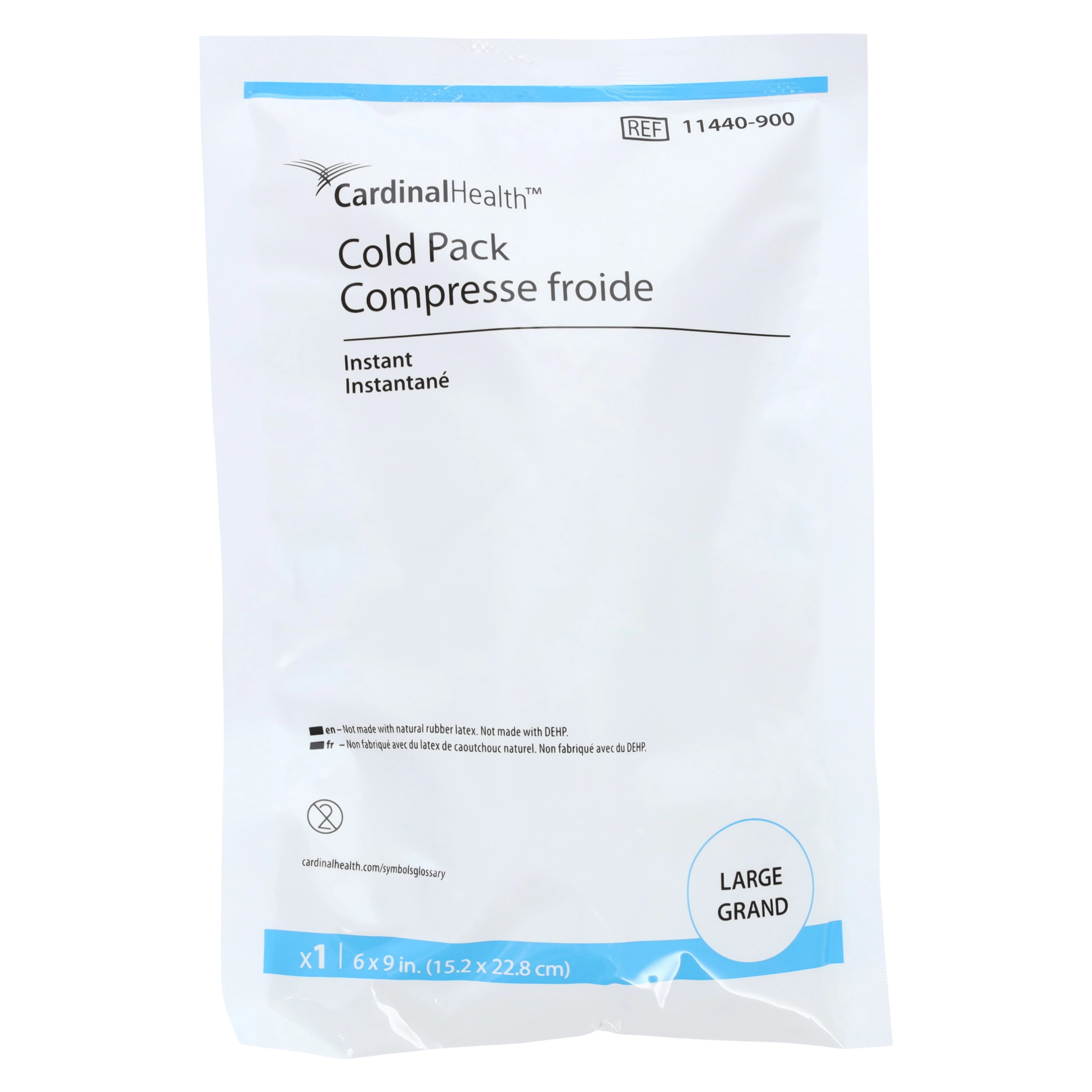 Cardinal Health Instant Cold Pack, Large, 6" x 9", 16/Case, 11440-900