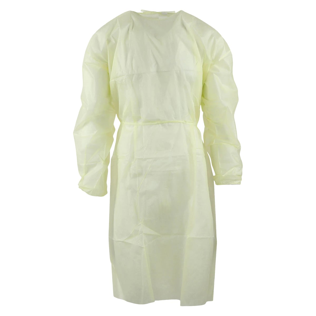 Cardinal Disposable Isolation Gown, 3-Layer SMS, X-Large, Yellow, Non-Sterile, 10/Pack