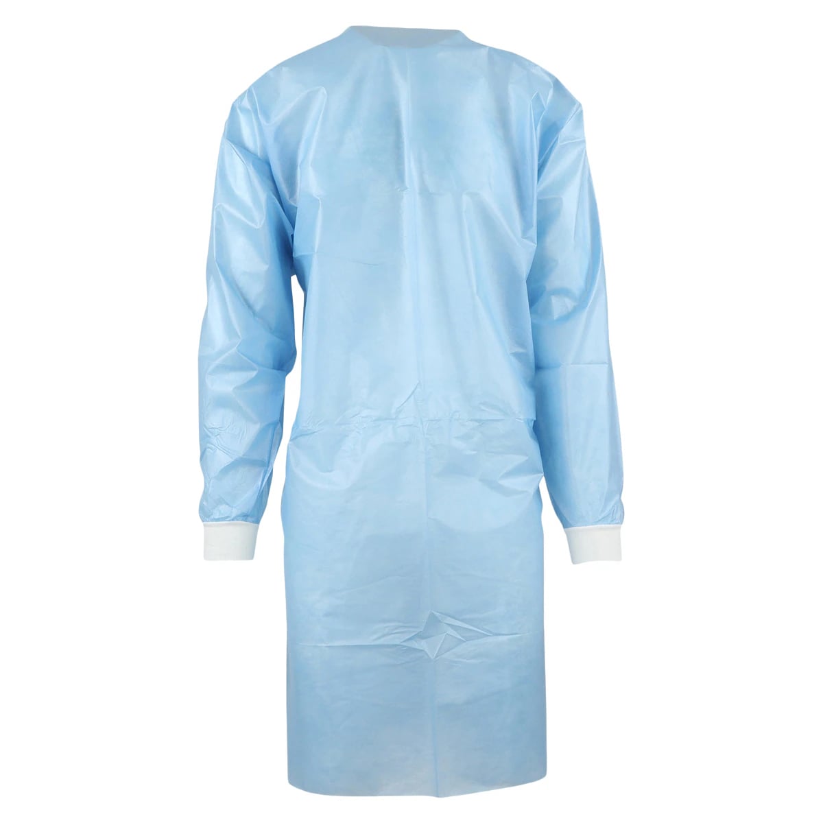 Cardinal Gwn Iso Polycoated Overhead Isolation Gown, AAMI Level 4, Coated Polypropylene, X-Large, Blue, 10/Pk
