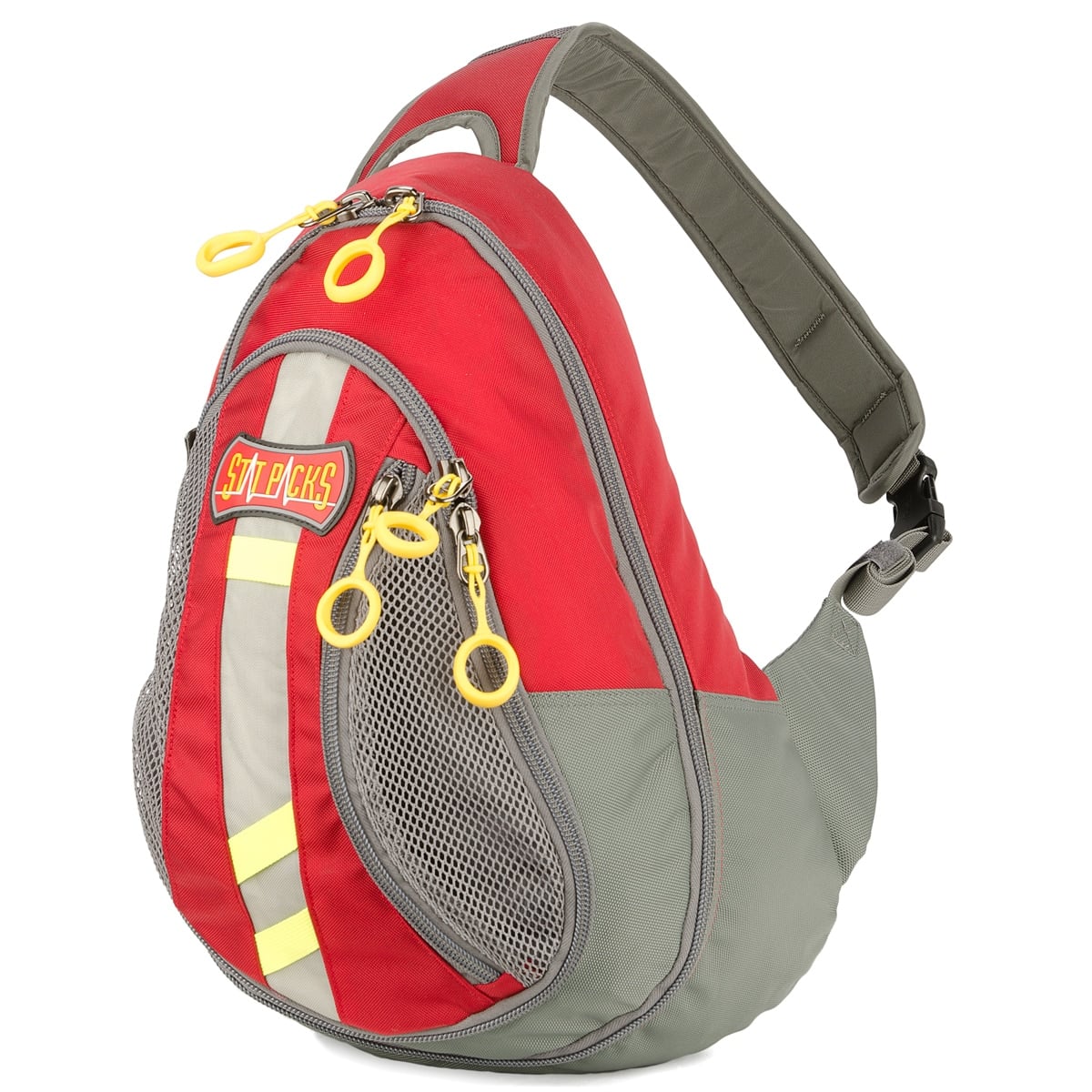 Statpacks G3 MedSlinger EMT Backpack, Red, 3x13x18.5"