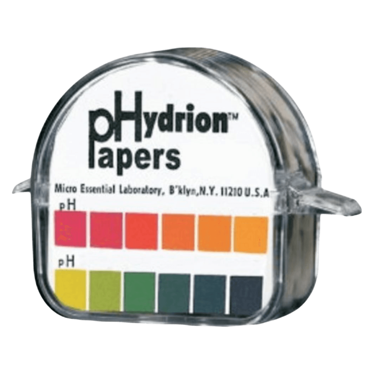 Hydrion pH Test Strips, 3-8 Range, Double Roll with Color Chart, 1 Each