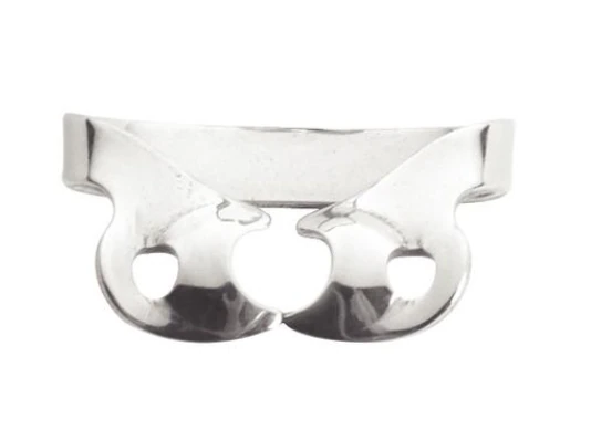 Kulzer Ivory Rubber Dam Clamp, Wingless, Bicuspid, #W1, Stainless Steel, 50057506