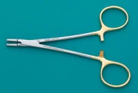 Miltex Ryder Needle Holder, Serrated Jaw, 5" Tungsten Carbide, Each