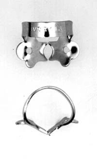 Ivory Rubber Dam Clamp, Winged, #1A, Regular Bicuspid, Stainless Steel, 50057308