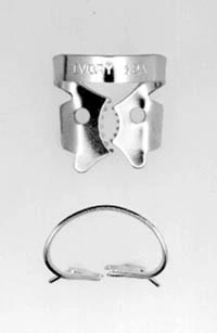 Ivory Stainless-Steel Rubber Dam Clamp #12A, Winged, Serrated Jaws, 1/Pk, 50057348