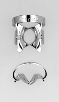 Ivory Rubber Dam Clamp #14A, Winged, Stainless Steel, 1/Pk, 50057356