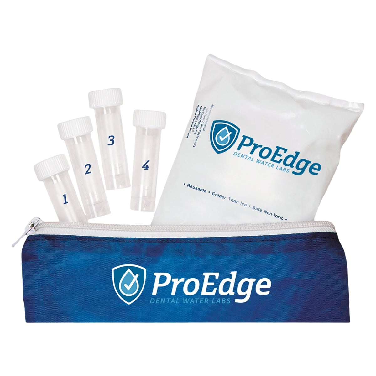 ProEdge R2A Mail-In Dental Unit Waterline Test Kit, 6 Vials with Mailing Label, 80601
