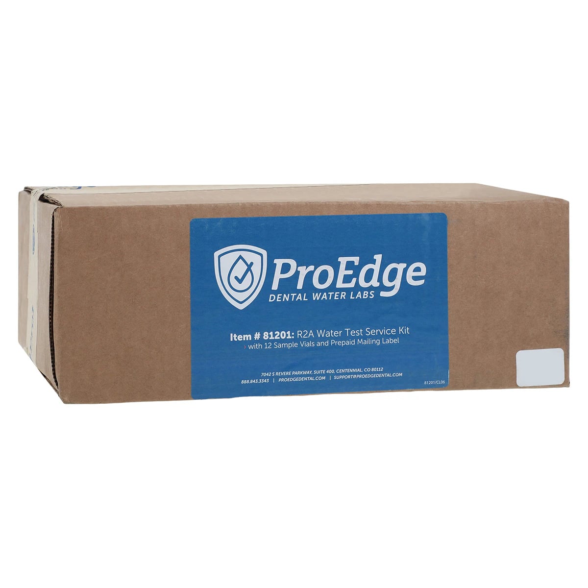 ProEdge Dental Express R2A Waterline Test Kit, 12 Vials, Mail-In with Shipping Label, 81201