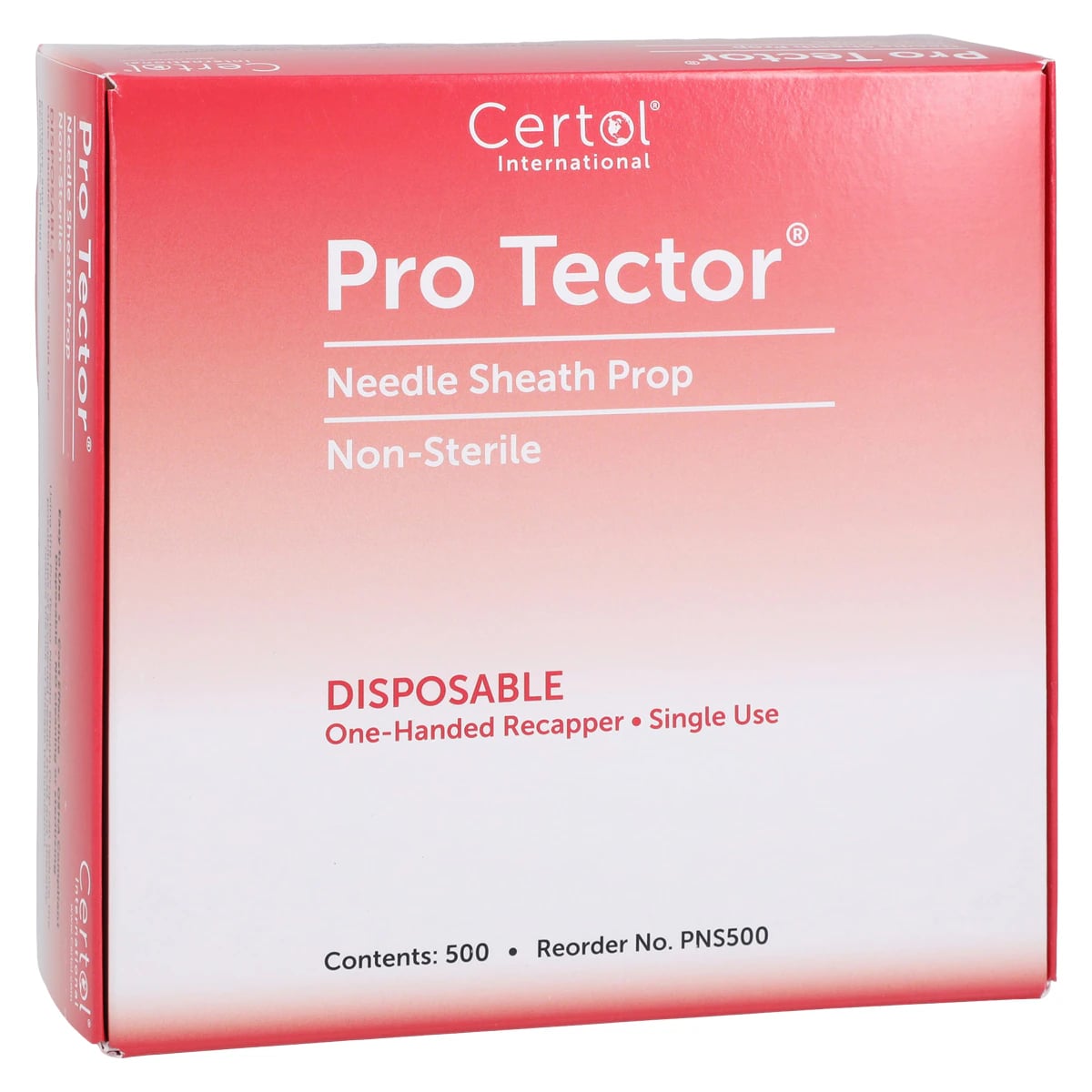ProTector Needle Sheath Prop, Disposable, One-Handed Recapping Device, Grey, 500/Box