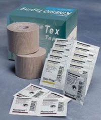 Kinesio Tex Kinesiology Tape Cotton/Acrylic Starter Kit, Beige, Non-Sterile, Latex-Free