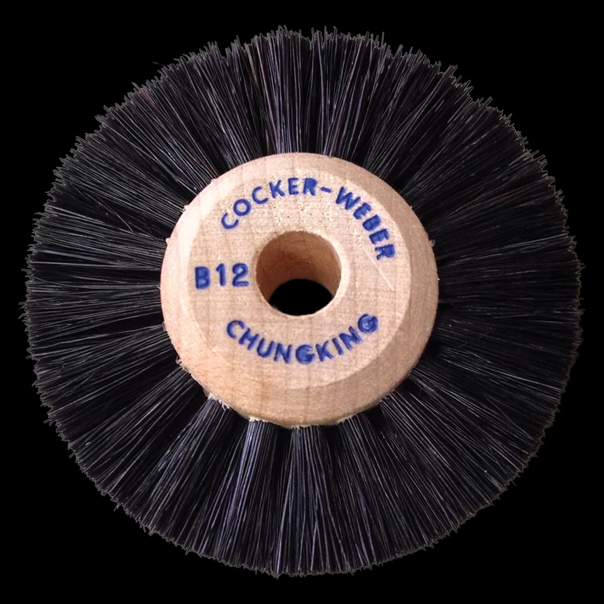Cocker-Weber Brush Company Wooden Hub Brush Wheel, 1 7/8", 12/Pkg, B-12