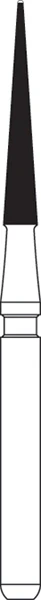 Kerr Finishing Carbide Bur H135-014, 9mm, Friction Grip, Safe End, 8 Flute