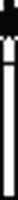 SS White Piranha Single-Patient-Use Diamond Bur, Fine Grit, Football Shape, Friction Grip, 390-014F, 25/Pk