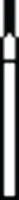 SS White Piranha Single Patient Use Diamond Bur, Flame Shape, Medium Grit, Friction Grip, #860-010M, 1.0 mm Diameter, 25/Pkg