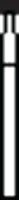 SS White Piranha Diamond Bur, FG Round, Medium Grit, 801-014M, Single-Use, Sterile, 25/Pk