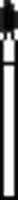 SS White Piranha Single-Use Diamond Bur, FG, Medium Grit, Pointed Football, #368-016M, 25/Pk