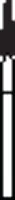 Piranha® Single Patient Use Diamond Bur, Flame Shape, Fine Grit, Friction Grip, #888-012F, 1.2 mm Diameter, 25/Pkg