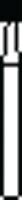 Piranha® Single Patient Use Diamond Bur, Round FG, Medium Grit, #801-021M, 2.1 mm Diameter, 25/Pkg