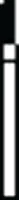 SS White Piranha Diamond Bur 838-010C, FG, Coarse, Round End Cylinder, Single-Use, 25/Pk