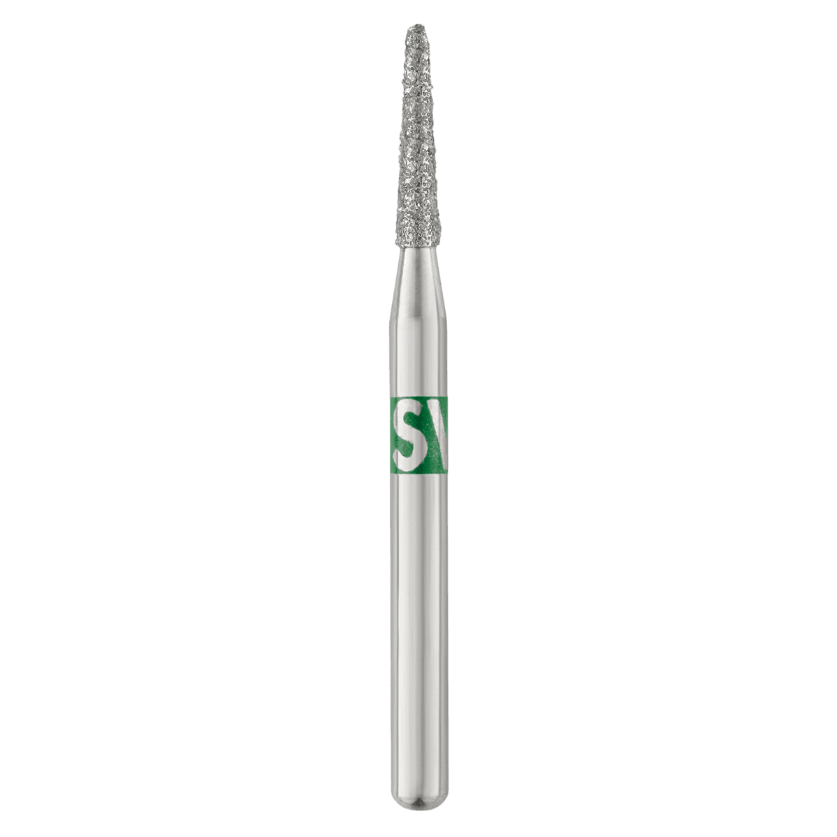 Piranha® Single Patient Use Diamond Bur, Round End Taper FG, Coarse, #855-014C, 1.4 mm Diameter, 25/Pkg