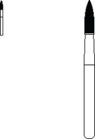 SS White 30-Blade Trimming & Finishing Carbide Bur, FG, Needle Shape, #9904, 5/Pk, 14314-5