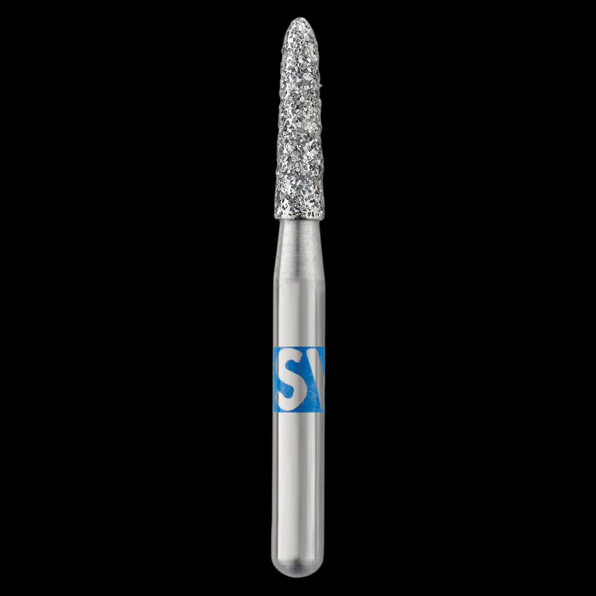SS White Piranha Single-Use Diamond Bur, FG Shorter than Short Shank, Medium Grit, Curettage, 25/Pk, 877K-016M-SS