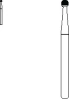 SS White Standard Operative Carbide Bur, HP, Round, #4, 1.4 mm Diameter, 10/Pk, 14832