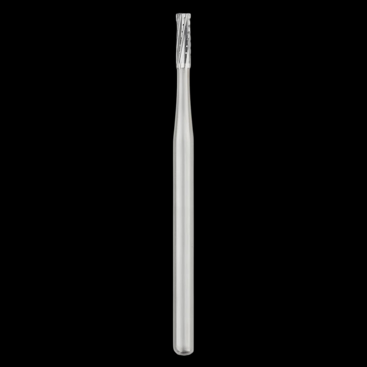 SS White #558 Carbide Bur, Straight Fissure Flat End Crosscut, Handpiece (HP), 1.2 mm Diameter, 3.8 mm Head Length, 10/Pkg, 14874