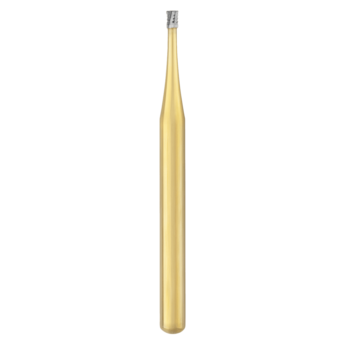 SS White Great White Gold Carbide Bur, Inverted Cone, FG, #34, Sterile, 25/Roll, GW34