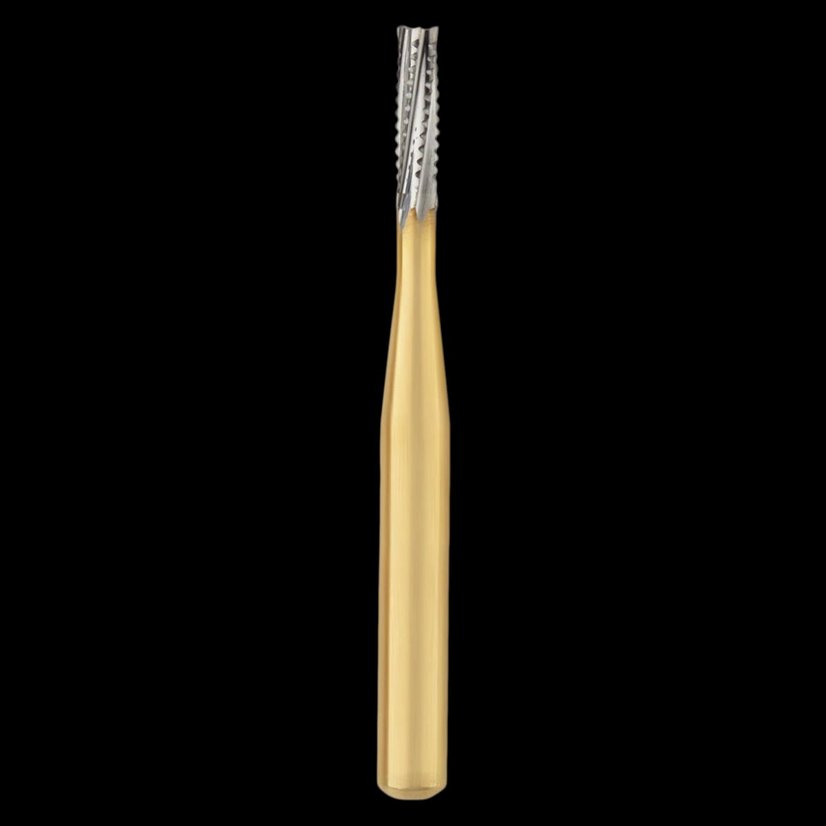 SS White Great White Gold Series Carbide Bur, FG Straight Fissure, #557, Sterile, 25/Roll