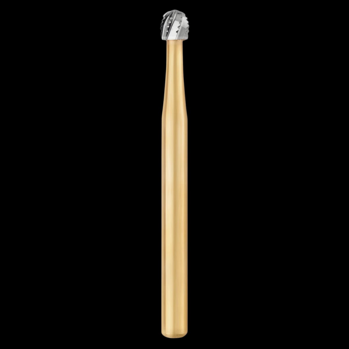 SS White Great White Gold Carbide Bur, Round, #6 (GW6), Friction Grip, Sterile, 25/Roll