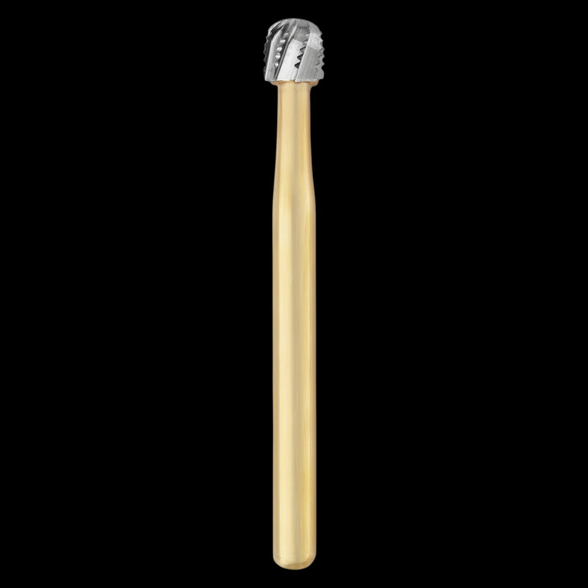 SS White Great White Gold Carbide Bur, Round, FG, #8 (GW8), Sterile, 25/Roll