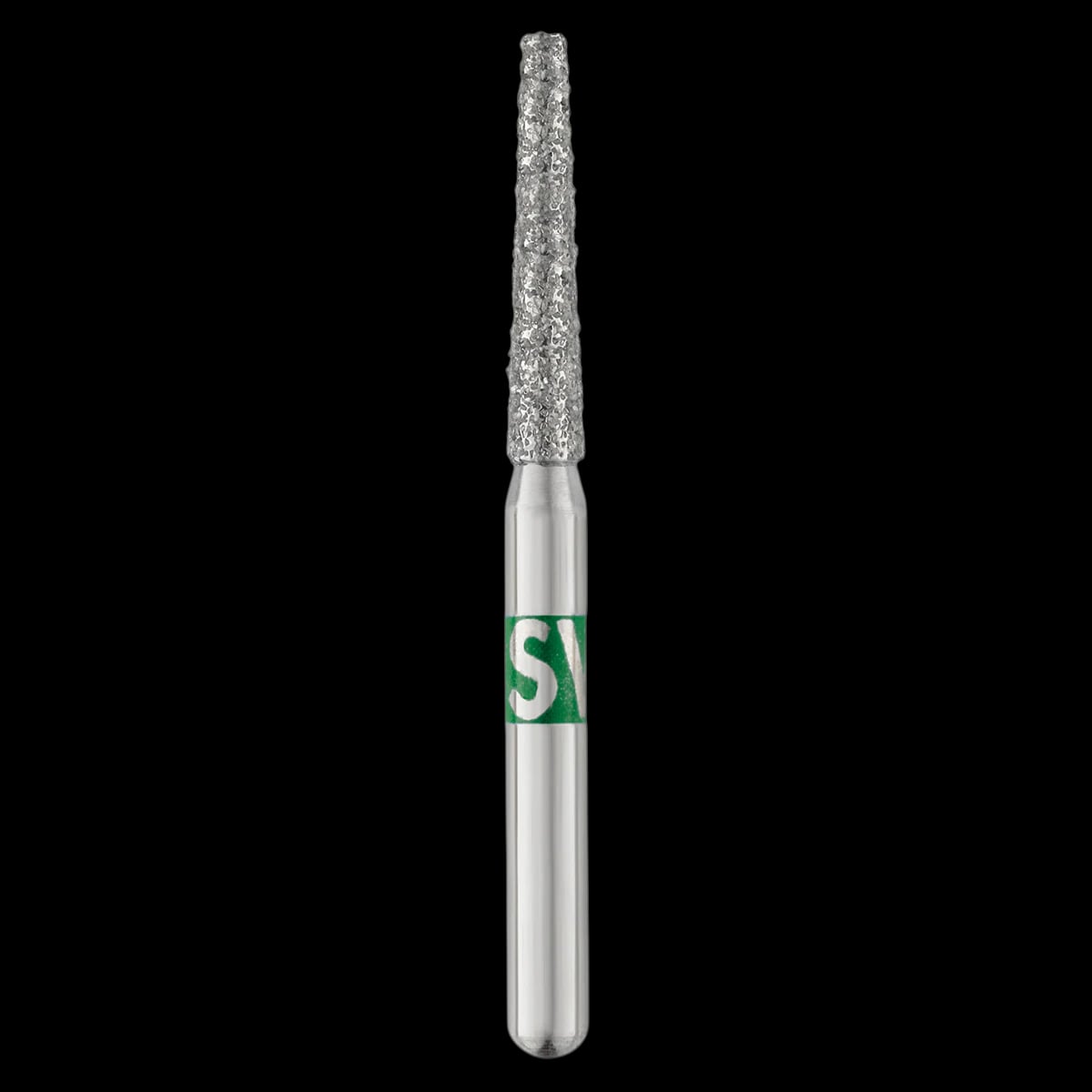 Piranha Diamond Bur, Friction Grip Short Shank, Coarse, Flat End Taper, 847-016C, 25/Pkg