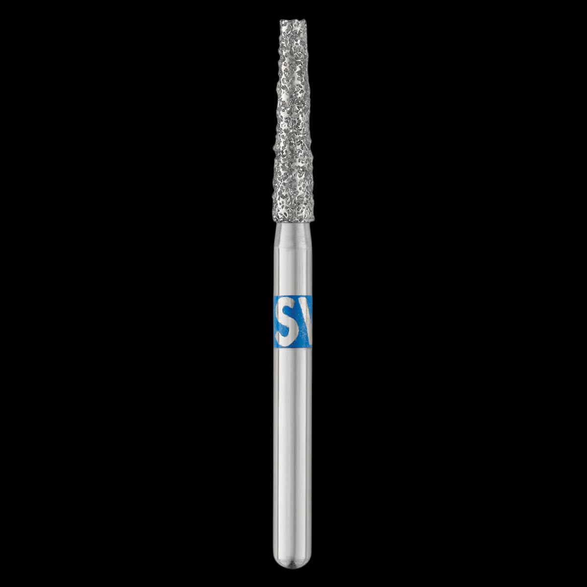 Piranha Diamond Bur FG 847-018M, Friction Grip, Medium, Flat End Taper, 8.0 mm, 25/Pkg