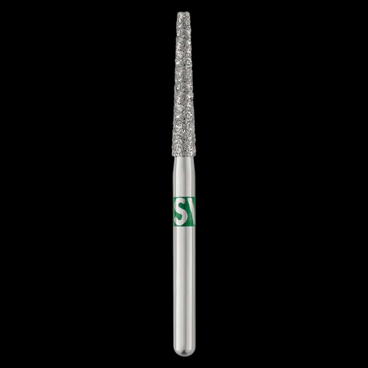 Piranha Diamond Bur FG 848-018C, Coarse Flat End Taper, 10.0 mm, 25/Package