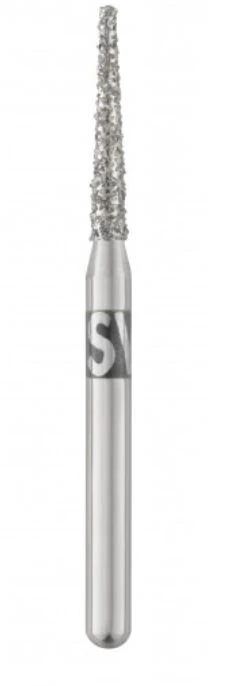 Piranha® Single Patient Use Diamond Bur, Needle Shape, Friction Grip, Super Coarse, #858-014SC, 1.4 mm Diameter, 25/Pkg