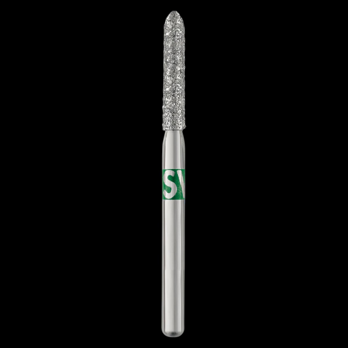 Piranha® Single Patient Use Diamond Bur, Modified Beveled Cylinder FG, Coarse, #878-016C, 1.6 mm Diameter, 25/Pkg