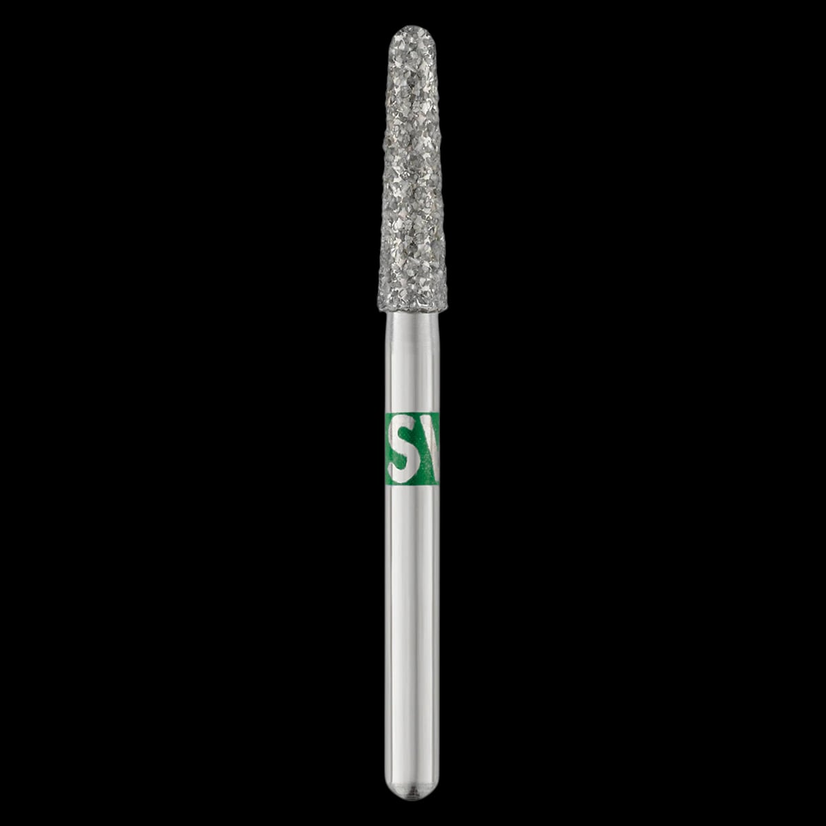Piranha Diamond Bur FG 856-021C, Friction Grip, Coarse, Round End Taper, 8.0 mm, 25/Package