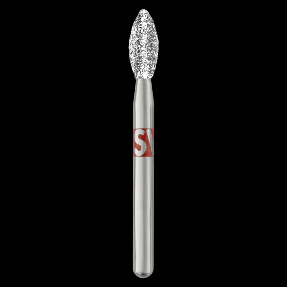 Piranha Diamond FG 368-023F Fine Pointed Football Bur, Friction Grip, 5.0 mm, 25/Pk