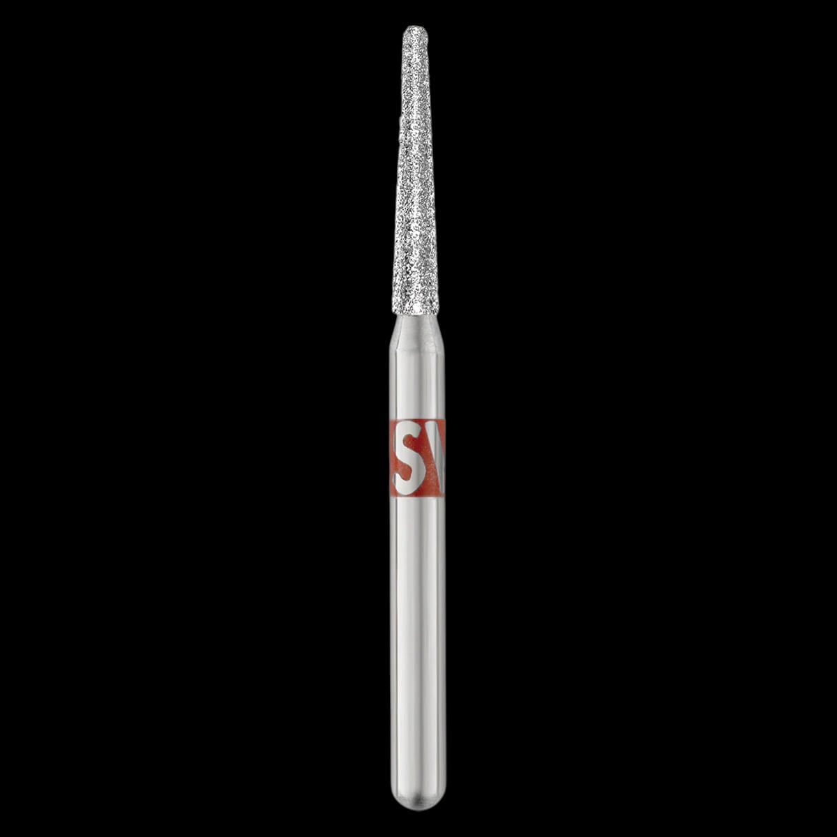 Piranha Diamond FG 856-014F Friction Grip Fine Round End Taper Bur, 8.0 mm, 25/Pk
