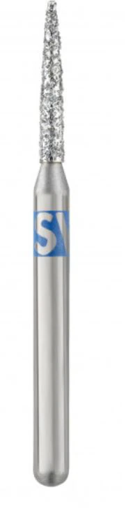 SS White Piranha Single-Use Diamond Bur, FG 888-012M, Medium Grit, Flame Shape, 25/Pk
