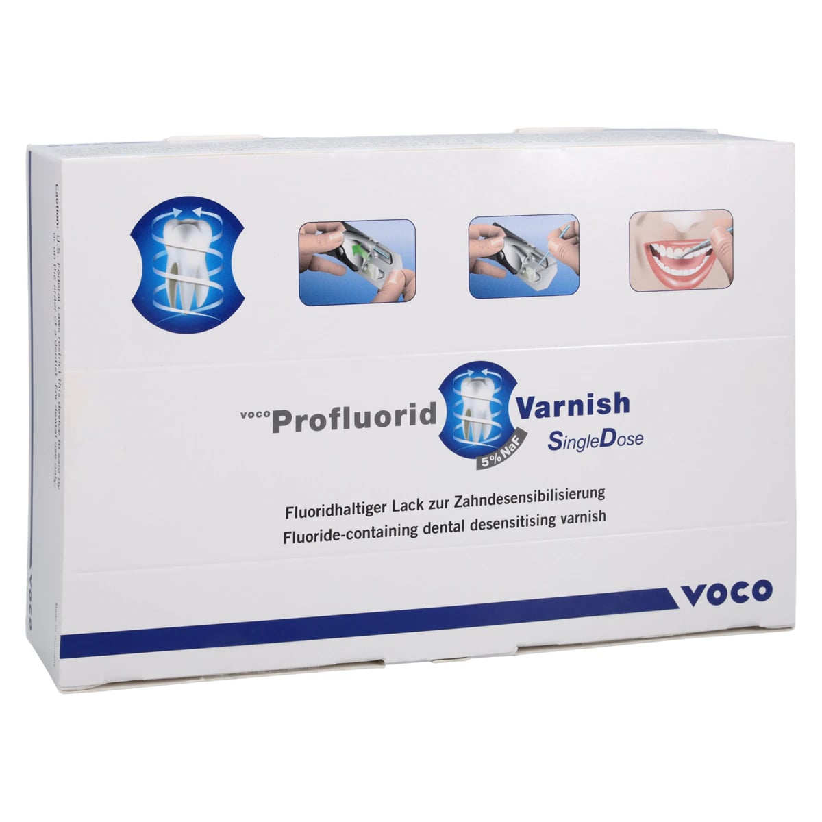 VOCO Profluorid Varnish SingleDose, 5% Sodium Fluoride, Mint, 0.40 mL, 50/Pkg, 2228