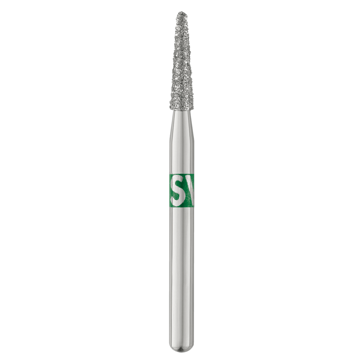 Piranha® Single Patient Use Diamond Bur, Round End Taper FG, Coarse Grit, #855-016C, 1.6 mm Diameter, 25/Pkg
