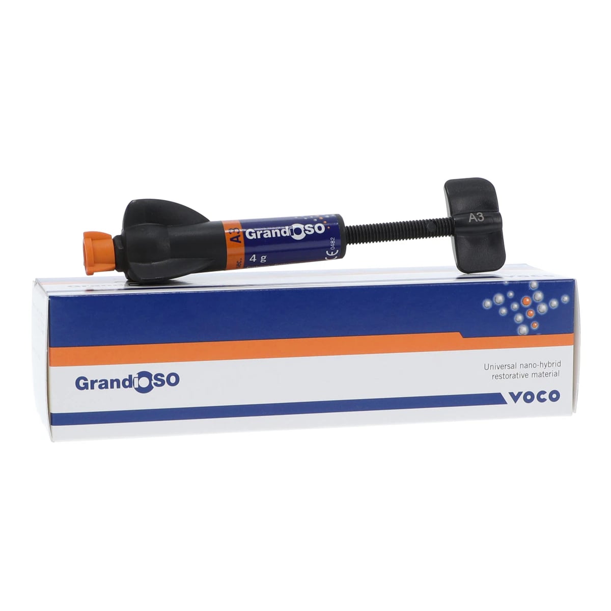 GrandioSO Universal Nanohybrid Restorative, Light-Cure, Syringe Refill, 4 g, Shade A3, 1/Pk, Item 2612