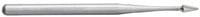 SS White EndoGuide Precision Micro Endodontic FG Carbide Bur, EG1A, Tapered Fissure Round End, 0.3 mm Diameter, 2.5 mm Head Length, 5/Pk, 15066